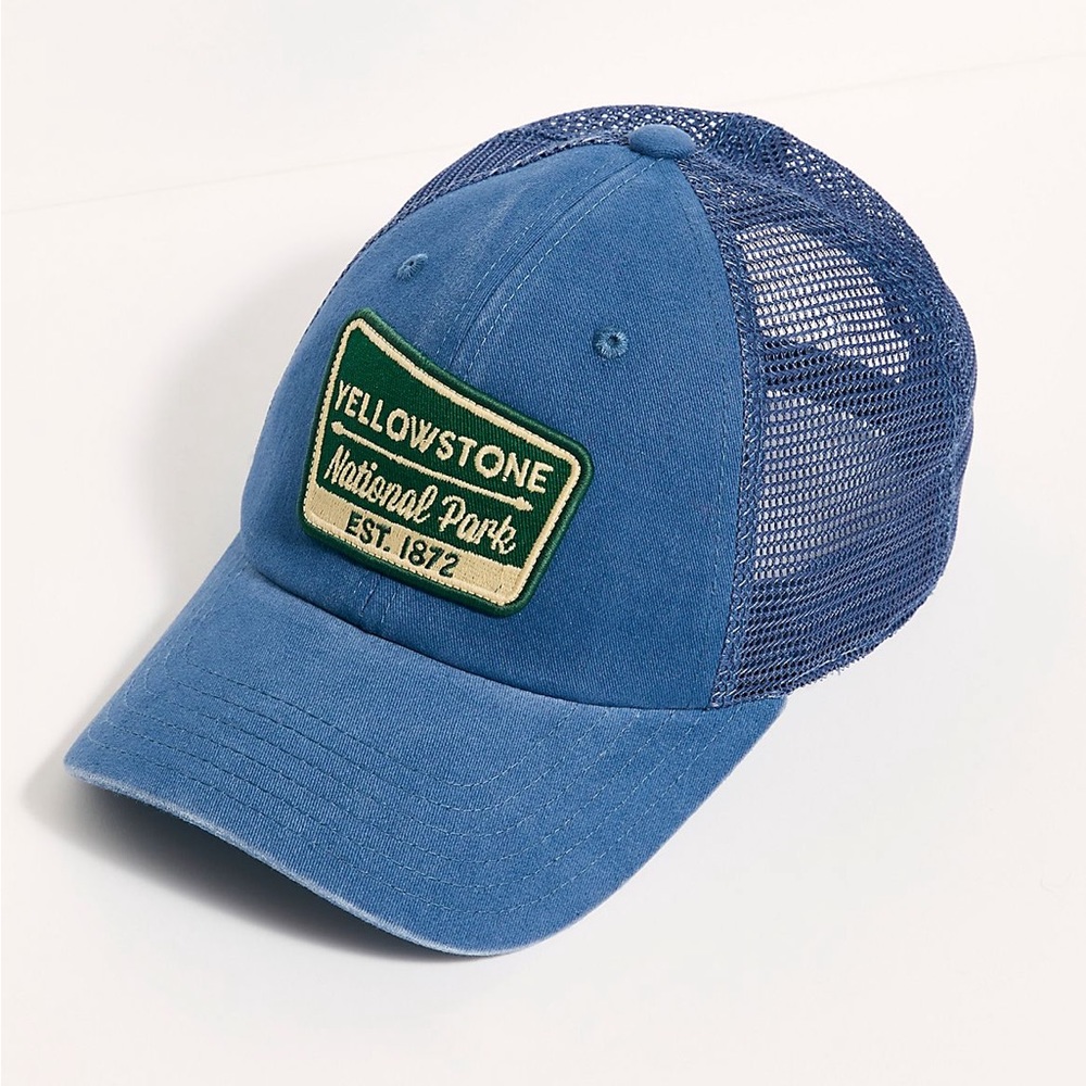 Yellowstone National Park hat free people baseball cap patch adjustable
